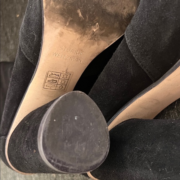 Stuart Weitzman Black Heeled Boots - Picture 2 of 5
